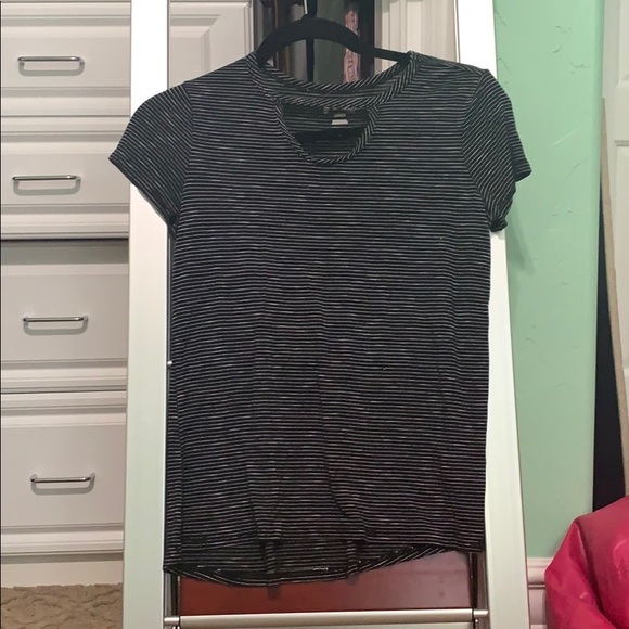 Black and White Striped T-Shirt - Picture 1 of 2